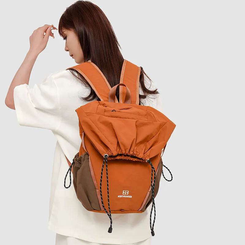GOBLIN SHARKS 1759 Oxford Backpack Regular Unisex Black/Orange/Gray-7