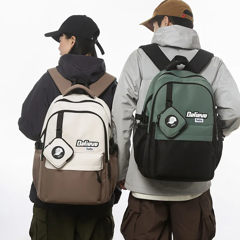 GOBLIN SHARKS 1759 Nylon Backpack Regular Unisex Khaki/White/Gray/Black/Green-1