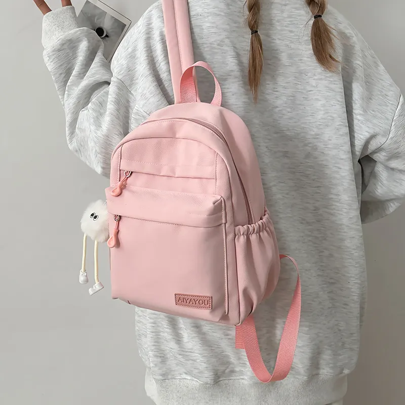 GOBLIN SHARKS 1759 Nylon Backpack Regular Unisex White/Black/Pink/Blue/Yellow/Green-10