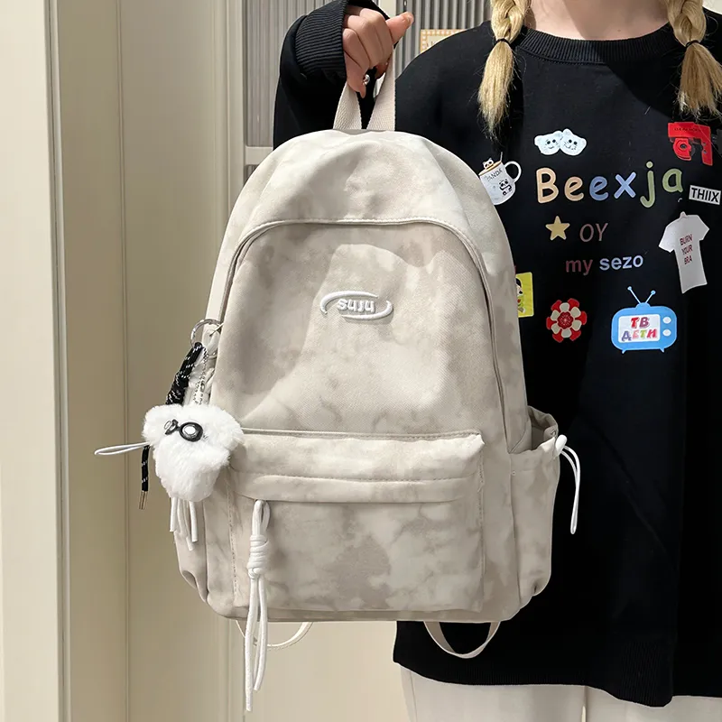 GOBLIN SHARKS 1759 Nylon Backpack Regular Unisex White/Red/Green/Black-1