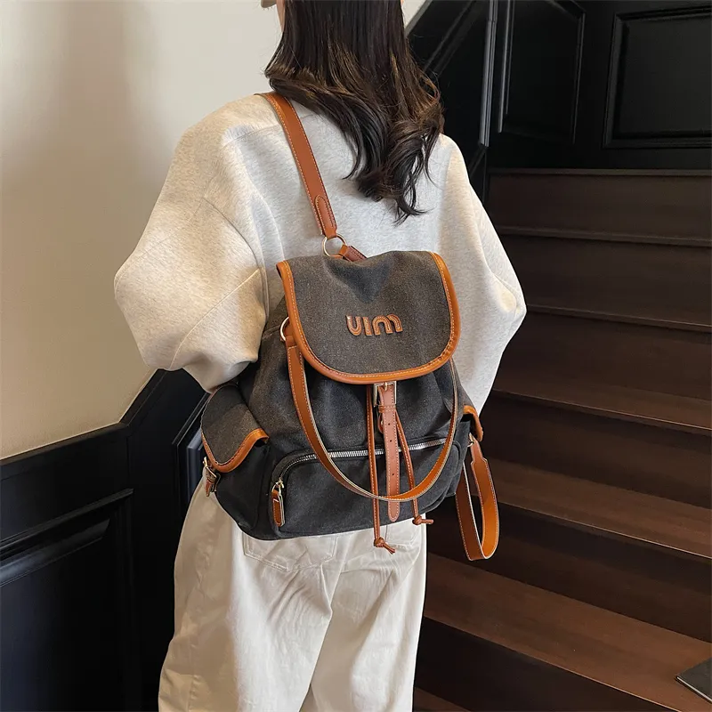 GOBLIN SHARKS 1759 Canvas Dundun Backpack Tubas Women's Multicolor-9