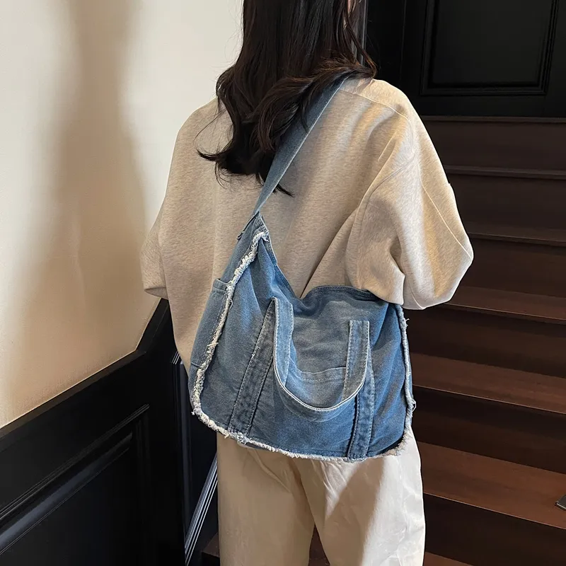 GOBLIN SHARKS 1759 Denim Handbag Regular Unisex Multicolor-15