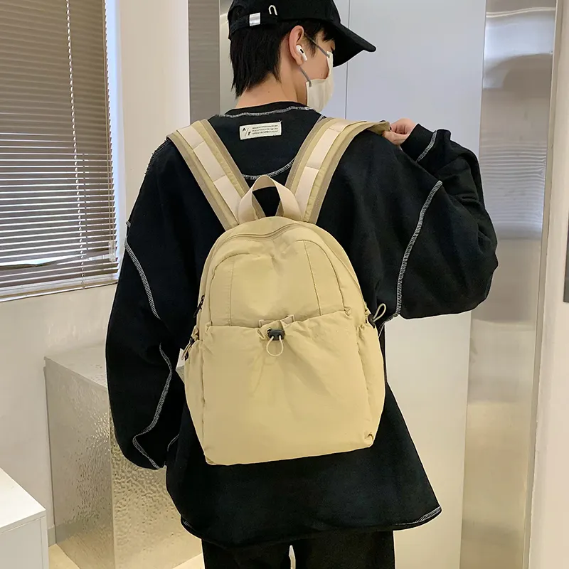 GOBLIN SHARKS 1759 Canvas Backpack Regular Unisex White/Green/Black/Khaki-16