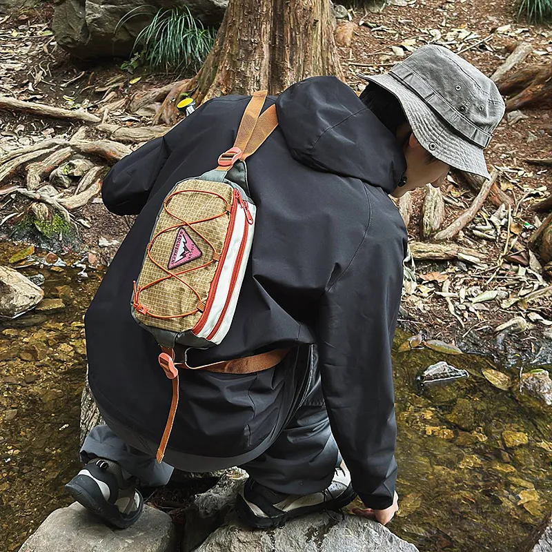 GOBLIN SHARKS 1759 Oxford Backpack Fanny Pack Regular Unisex Black/Gray/Green-13