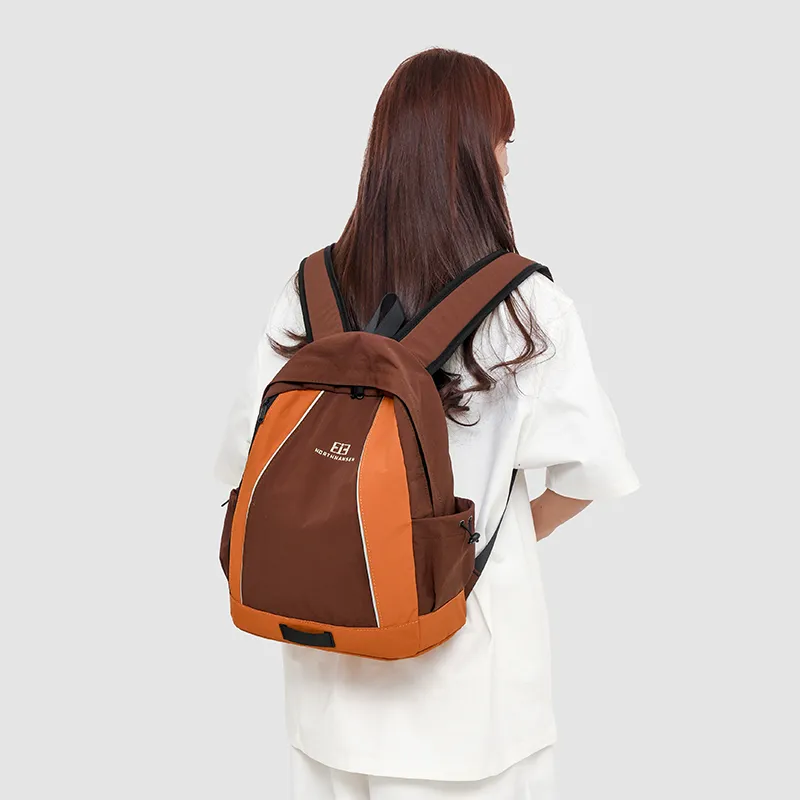 GOBLIN SHARKS 1759 Oxford Backpack Regular Unisex Khaki/Orange/Purple-8