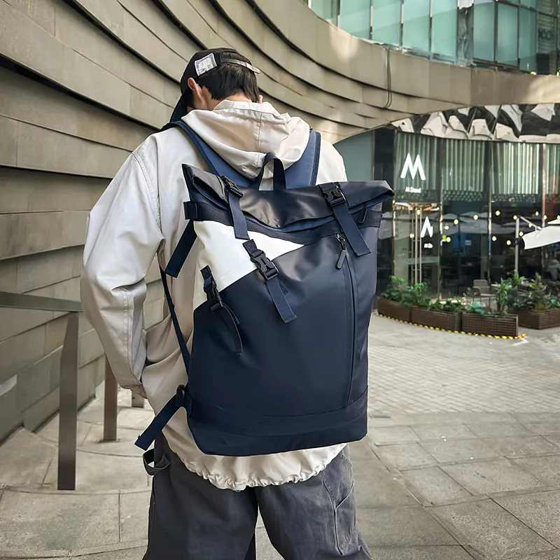 GOBLIN SHARKS 1759 Oxford Backpack Men's Black/Blue-3