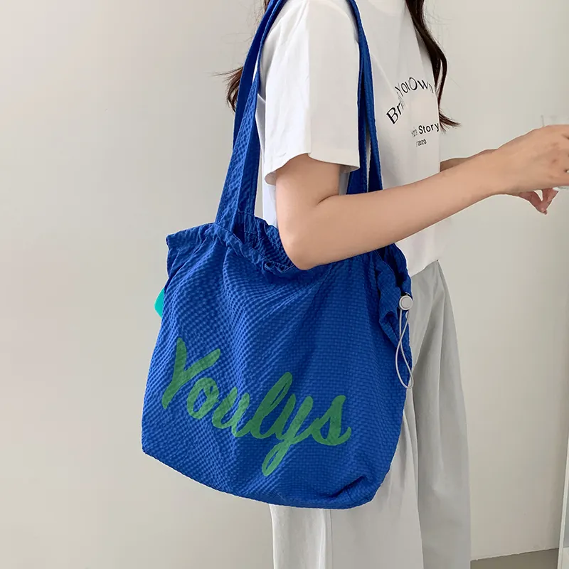 GOBLIN SHARKS 1759 Nylon Backpack Shoulder Bag Regular Unisex Charcoal Black/Blue/Yellow-8