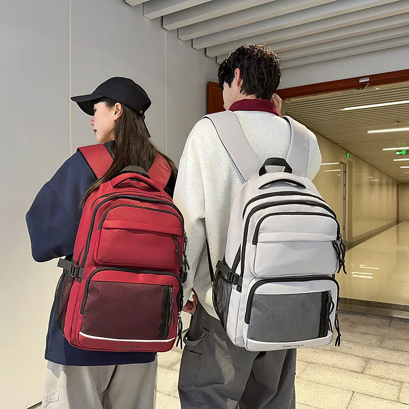 GOBLIN SHARKS 1759 Nylon Backpack Regular Unisex White/Black/Gray/Red-23