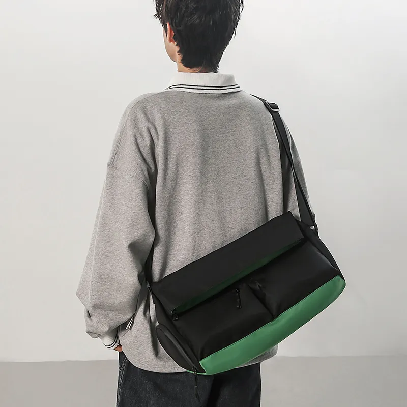GOBLIN SHARKS 1759 Oxford Travel Bag Unisex White/Black & Purple/Black & Green-17