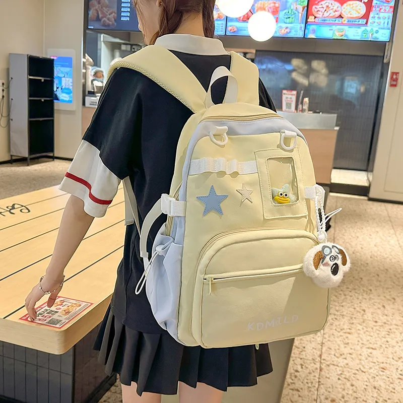 GOBLIN SHARKS 1759 Nylon+PVC Backpack Unisex Multicolor-12