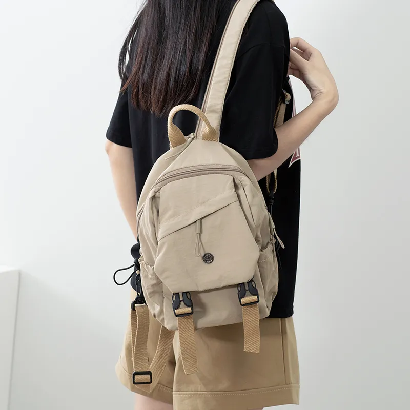 GOBLIN SHARKS 1759 Nylon Backpack Regular Unisex Gray/Black/Khaki/Green-10