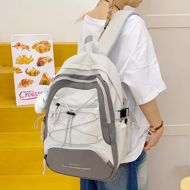 GOBLIN SHARKS 1759 Nylon Fabric Backpack Regular Unisex Multicolor-1