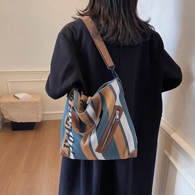GOBLIN SHARKS 1759 Fabric Shoulder Bag Crossbody Bag Handbag Unisex Multicolor-8