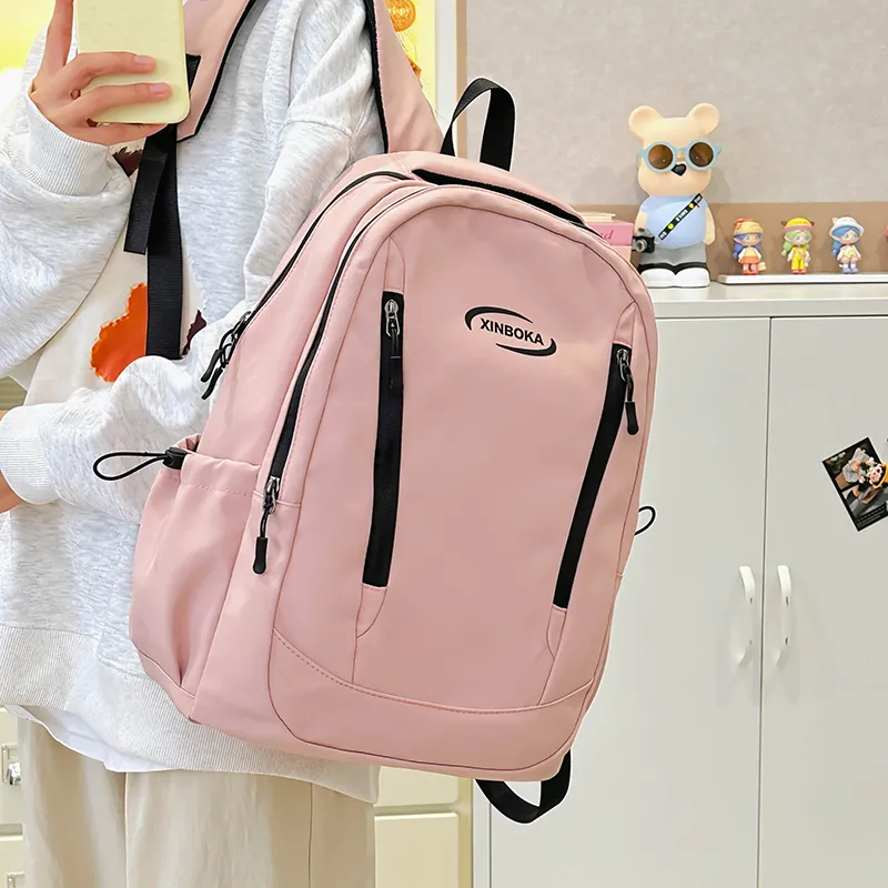 GOBLIN SHARKS 1759 Nylon Backpack Unisex White/pink/blue/black/green-6