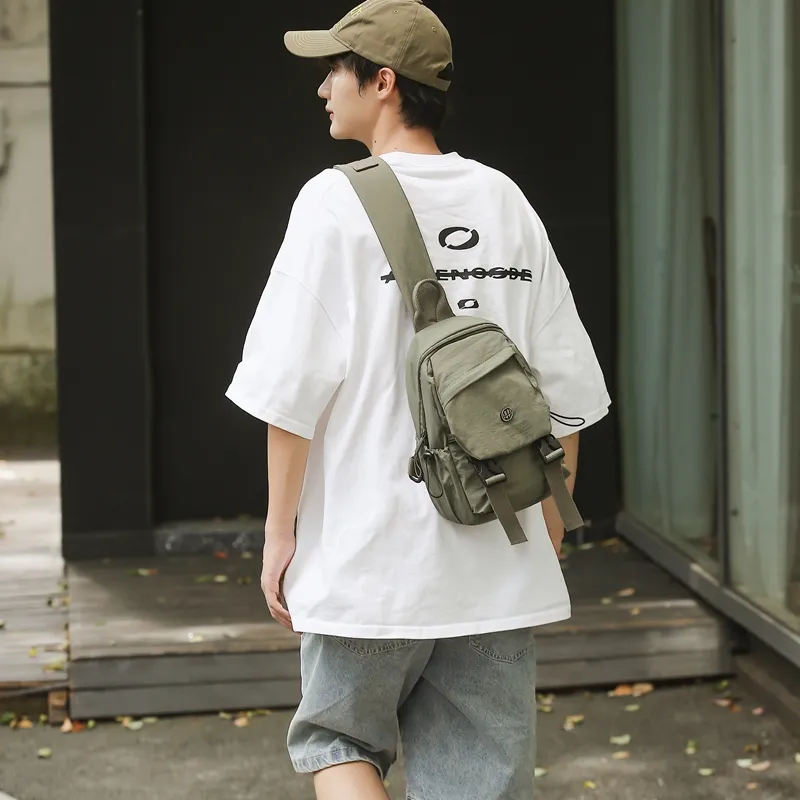 GOBLIN SHARKS 1759 Nylon Backpack Regular Unisex Gray/Black/Khaki/Green-42