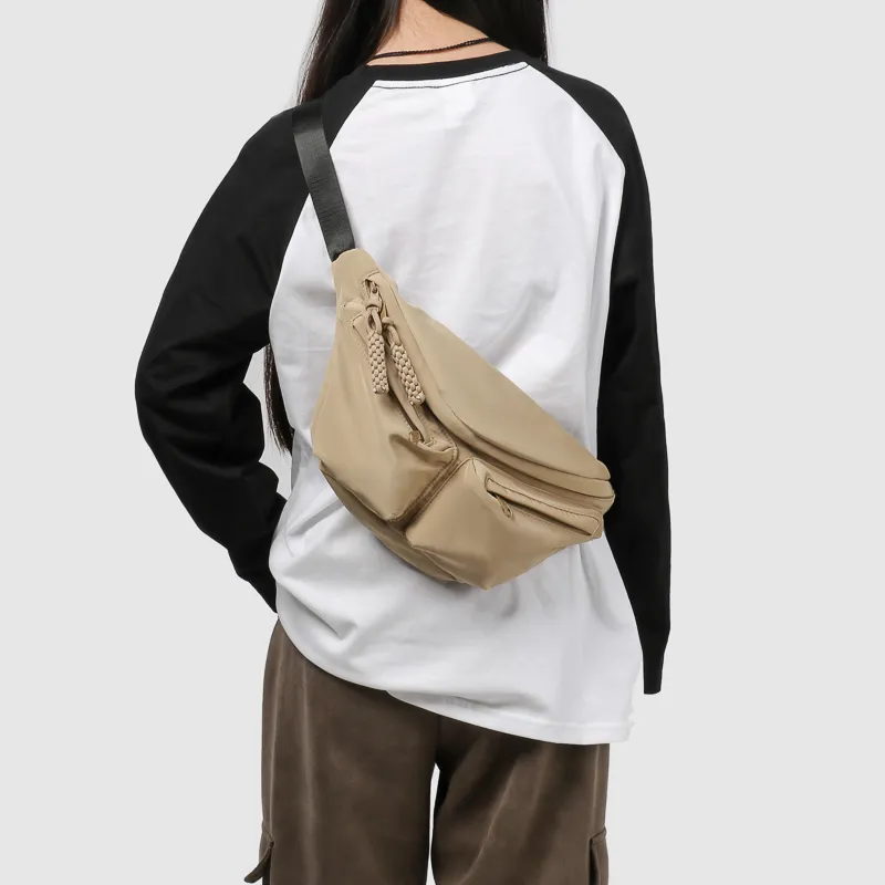 GOBLIN SHARKS 1759 Nylon Fanny Pack Regular Unisex Ecru/Black/Khaki-14