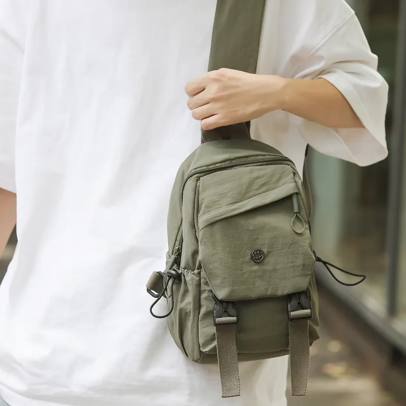 GOBLIN SHARKS 1759 Nylon Backpack Regular Unisex Gray/Black/Khaki/Green-44