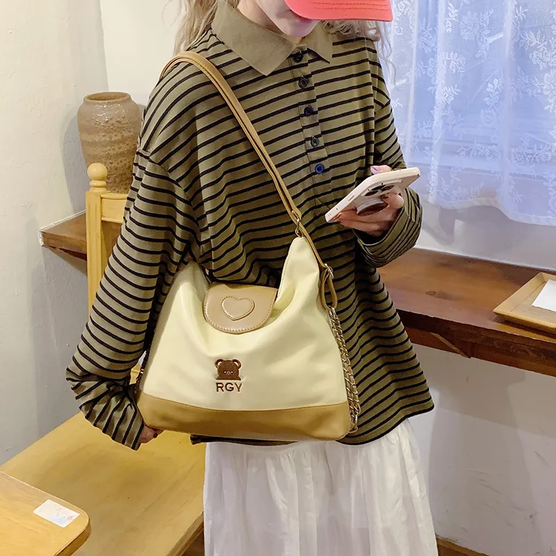 GOBLIN SHARKS 1759 PU Backpack Women's Khaki-1