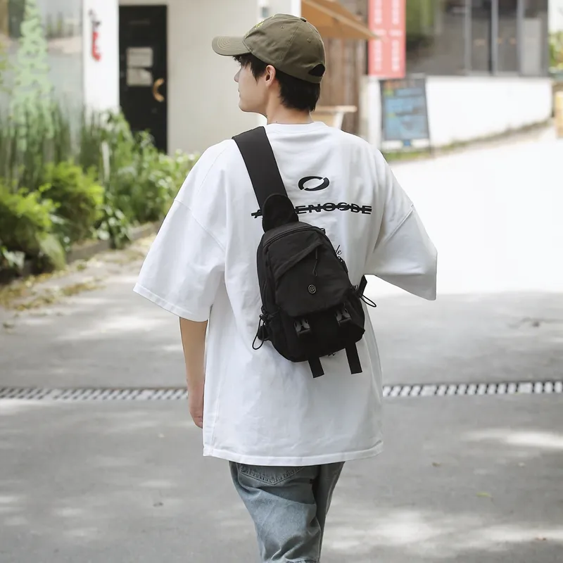 GOBLIN SHARKS 1759 Nylon Backpack Regular Unisex Gray/Black/Khaki/Green-29