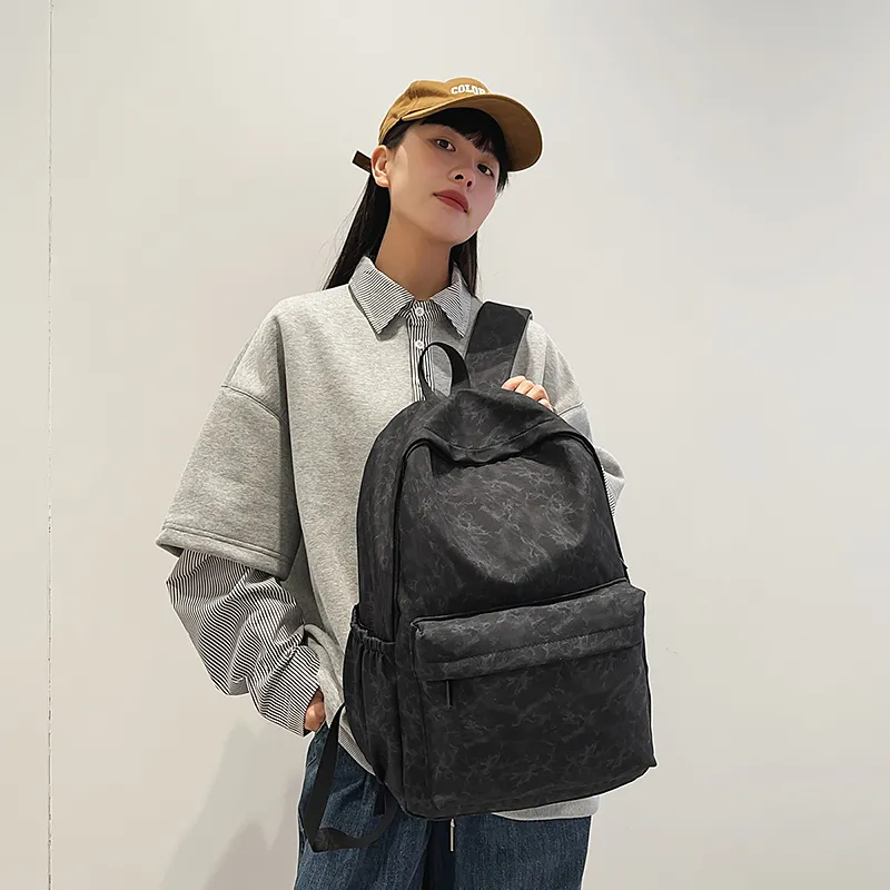 GOBLIN SHARKS 1759 Nylon Backpack Large Size Unisex White/Black/Green/Red-7