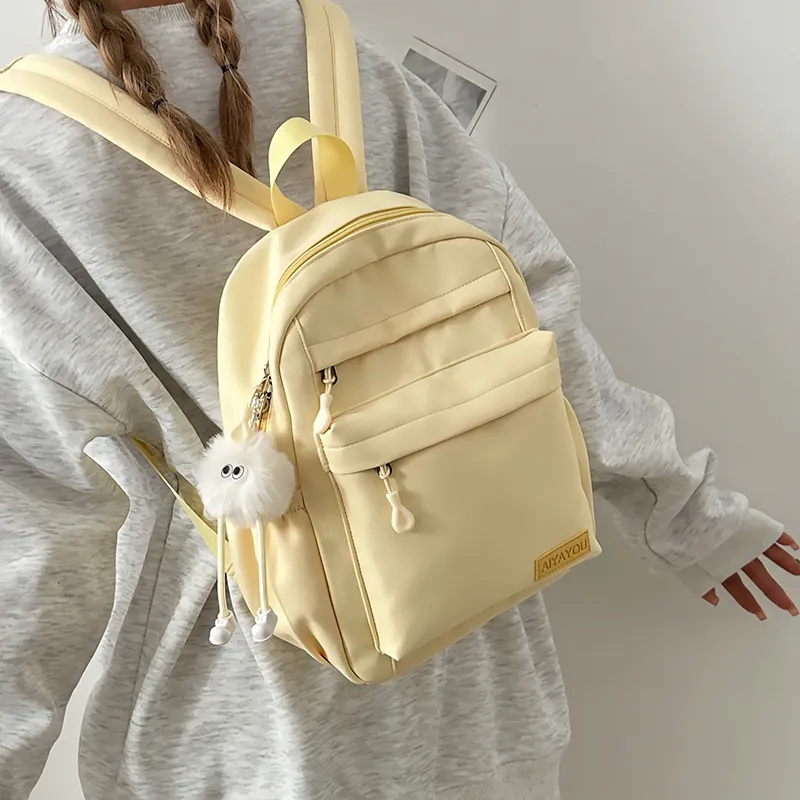 GOBLIN SHARKS 1759 Nylon Backpack Regular Unisex White/Black/Pink/Blue/Yellow/Green-24