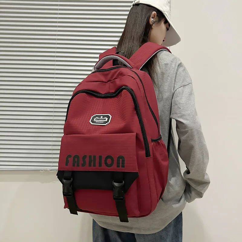 GOBLIN SHARKS 1759 Nylon Backpack Regular Unisex White/Red/Black/Gray/Brown-12