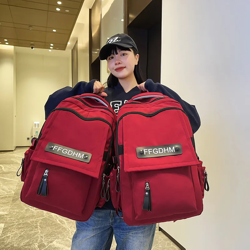 GOBLIN SHARKS 1759 Nylon Backpack Regular Unisex Black/White/Red/Light Blue/Dark Blue-18
