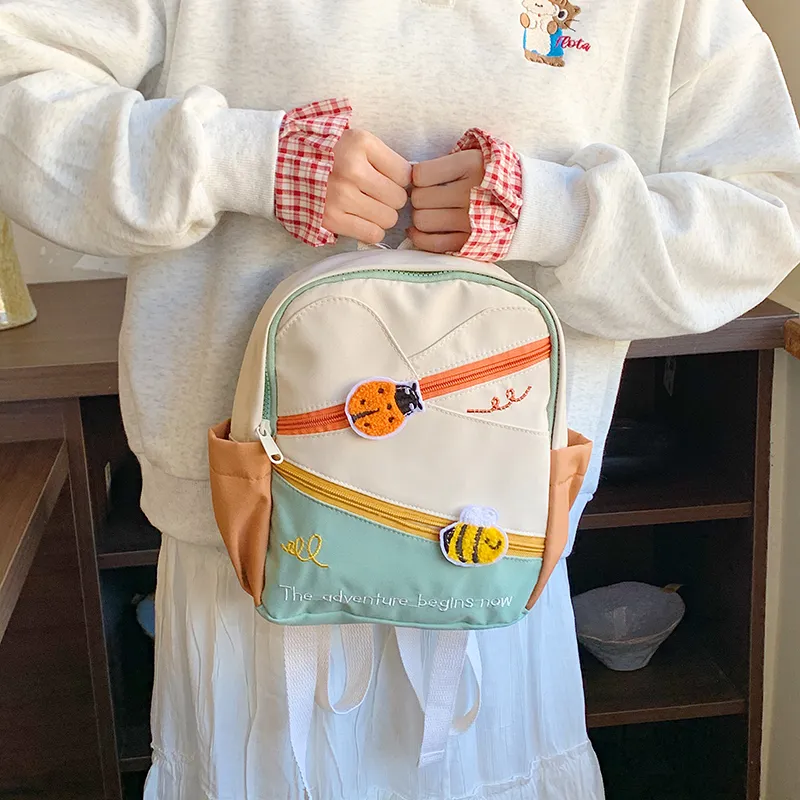 GOBLIN SHARKS 1759 Nylon Fabric Backpack Regular Unisex White-2