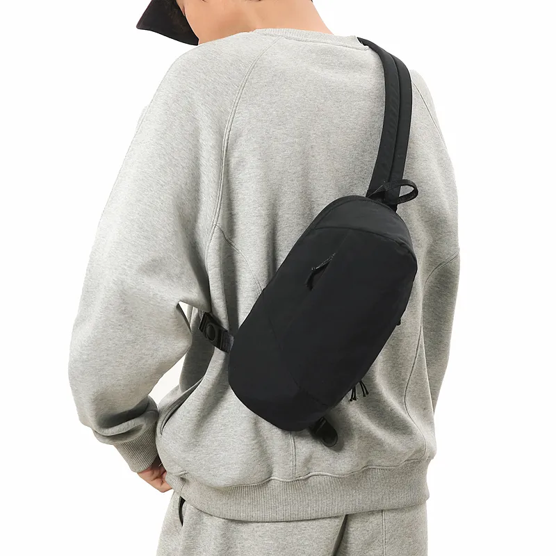 GOBLIN SHARKS 1759 Nylon Backpack Sling Bag Regular Unisex Grey/Black/Orange-8