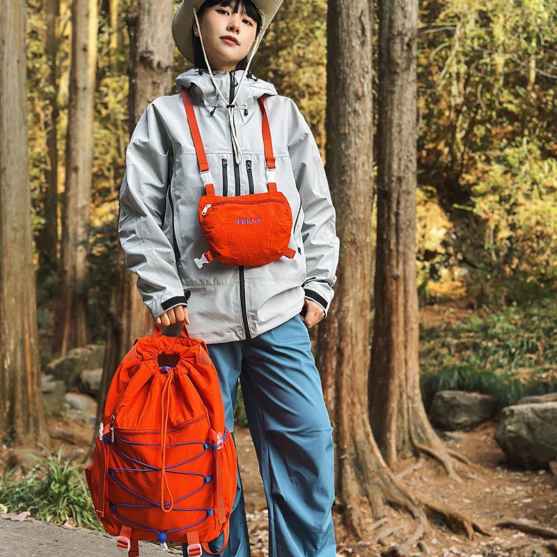 GOBLIN SHARKS 1759 Nylon Backpack Regular Unisex Orange/White/Black/Blue/Green-1