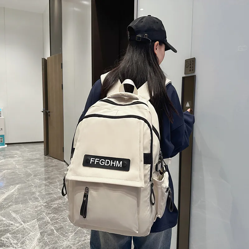 GOBLIN SHARKS 1759 Nylon Backpack Regular Unisex Black/White/Red/Light Blue/Dark Blue-11