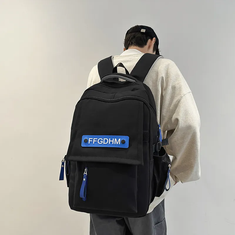 GOBLIN SHARKS 1759 Nylon Backpack Regular Unisex Black/White/Red/Light Blue/Dark Blue-6
