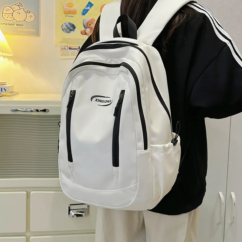 GOBLIN SHARKS 1759 Nylon Backpack Unisex White/pink/blue/black/green-2