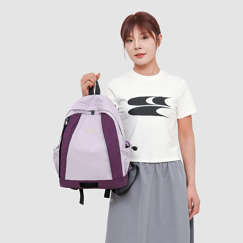 GOBLIN SHARKS 1759 Oxford Backpack Regular Unisex Khaki/Orange/Purple-12