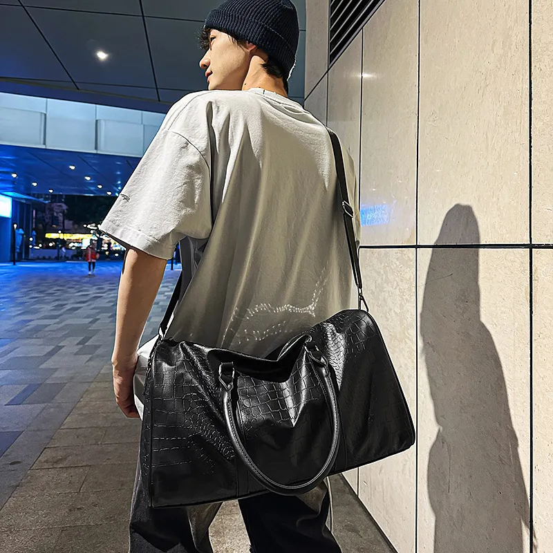 GOBLIN SHARKS 1759 PU Travel Bag Unisex Black-2