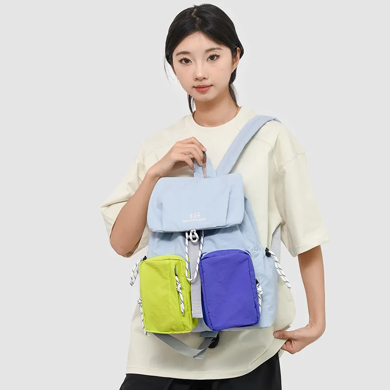 GOBLIN SHARKS 1759 Oxford Backpack Regular Unisex Blue/Khaki/Black-2