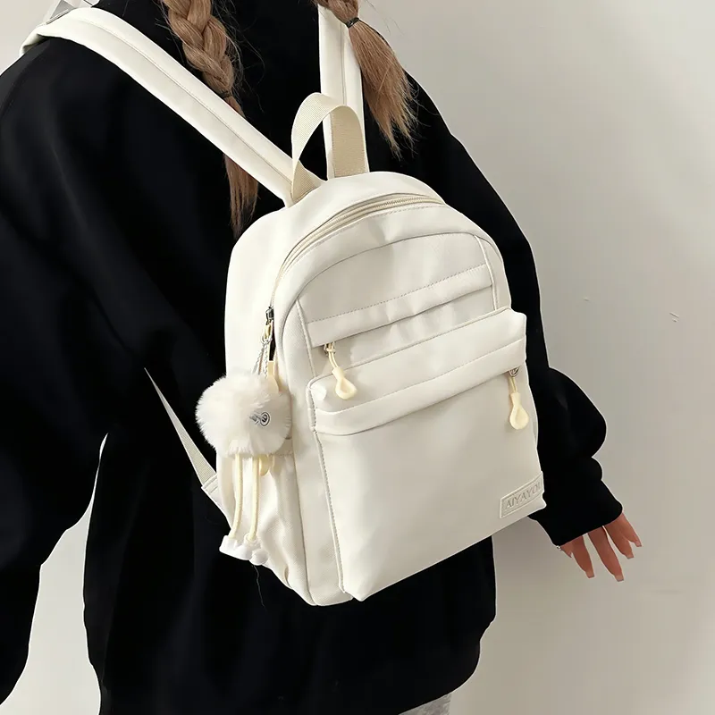 GOBLIN SHARKS 1759 Nylon Backpack Regular Unisex White/Black/Pink/Blue/Yellow/Green-1