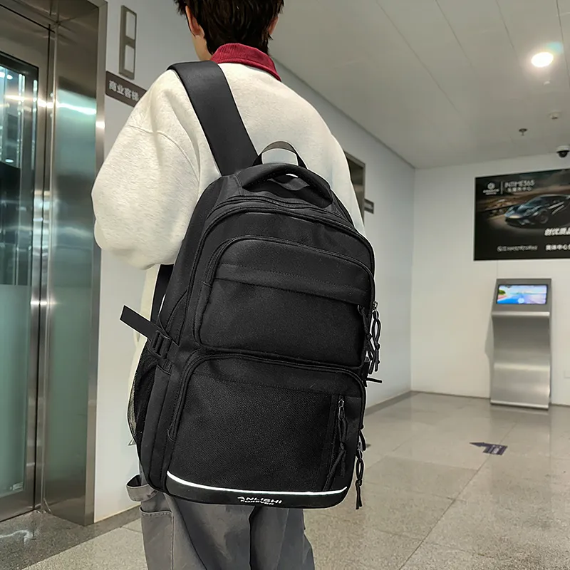 GOBLIN SHARKS 1759 Nylon Backpack Regular Unisex White/Black/Gray/Red-11