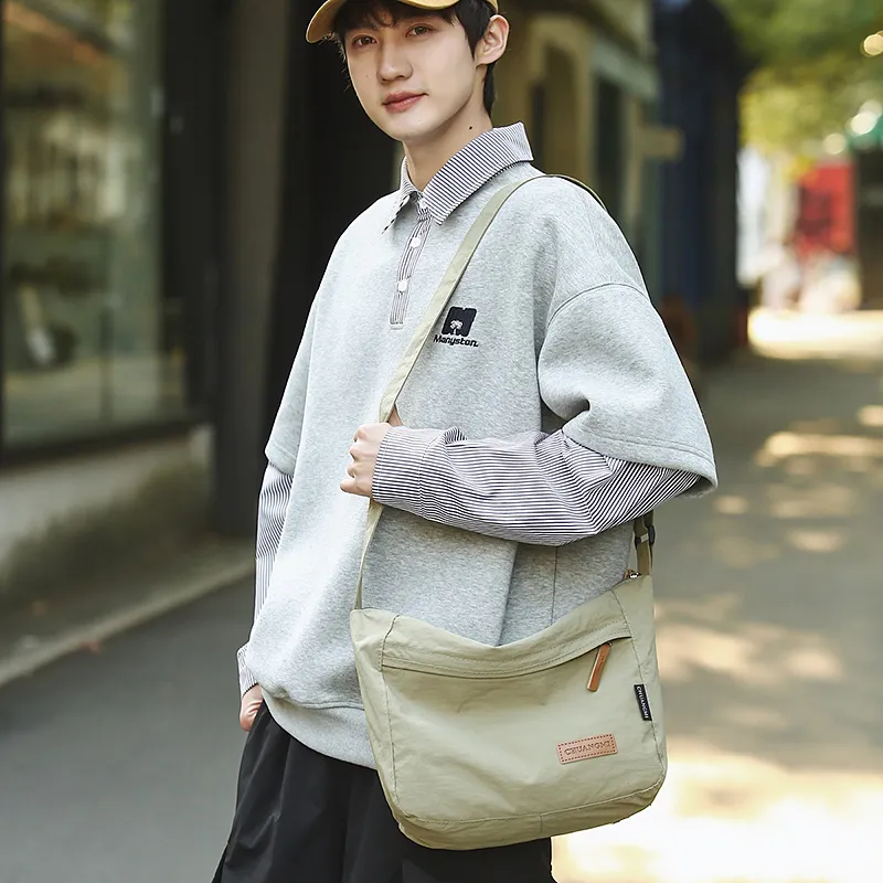 GOBLIN SHARKS 1759 Nylon Messenger Bag, Shoulder Bag, Crossbody Bag Regular Unisex Multicolor-32