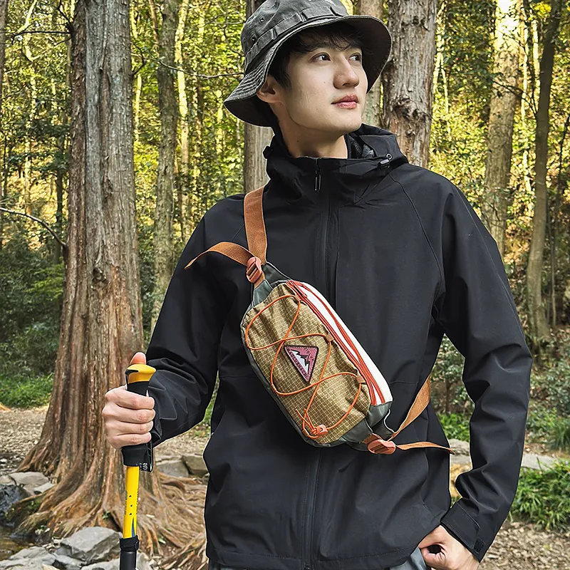 GOBLIN SHARKS 1759 Oxford Backpack Fanny Pack Regular Unisex Black/Gray/Green-14