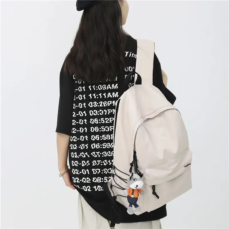 GOBLIN SHARKS 1759 Nylon Backpack Regular Unisex Black/White/Blue/Gray/Khaki/Green-10