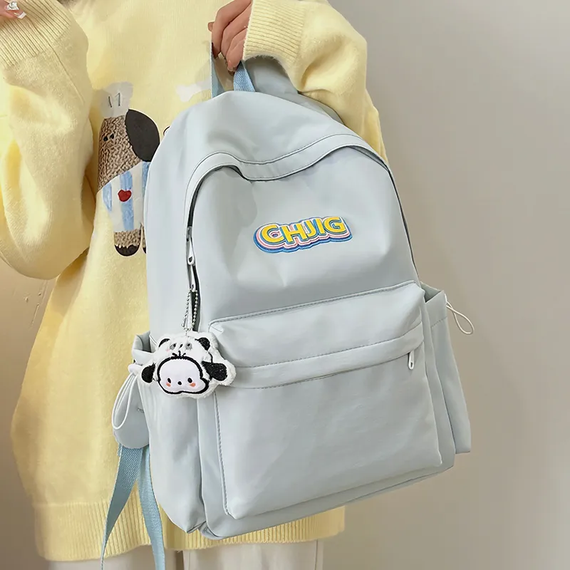 GOBLIN SHARKS 1759 Nylon Backpack Regular Unisex Black/White/Yellow/Pink/Blue-22