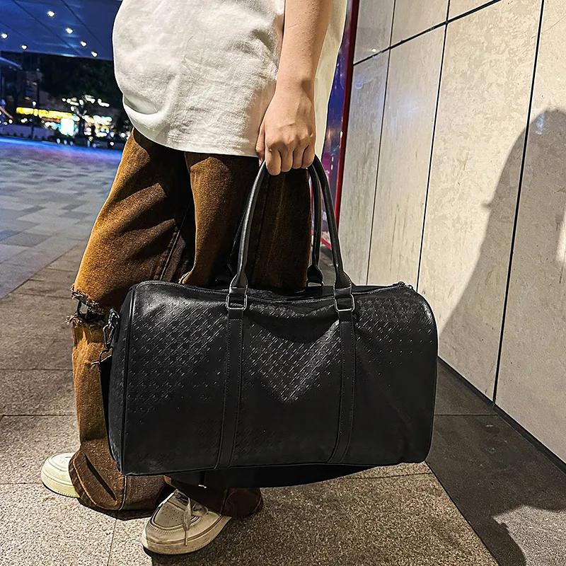 GOBLIN SHARKS 1759 PU Travel Bag Unisex Black-11