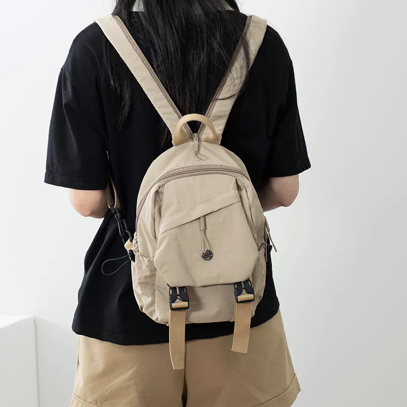 GOBLIN SHARKS 1759 Nylon Backpack Regular Unisex Gray/Black/Khaki/Green-11