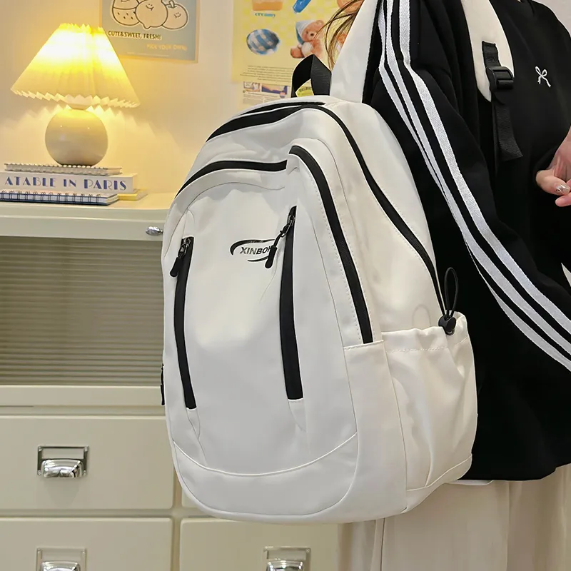 GOBLIN SHARKS 1759 Nylon Backpack Unisex White/pink/blue/black/green-1