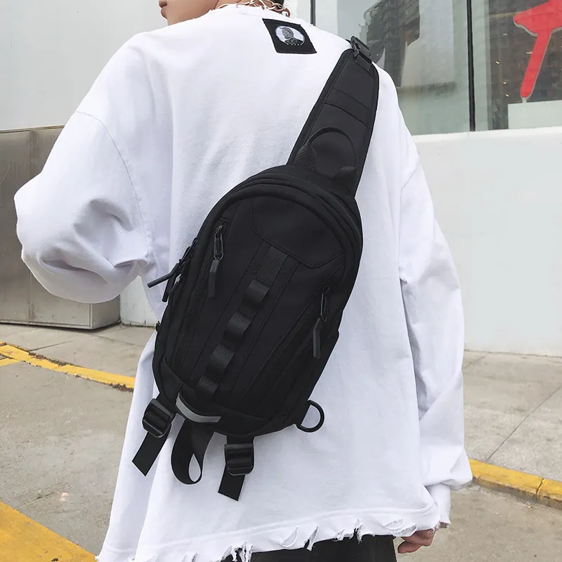GOBLIN SHARKS 1759 Nylon Shoulder Bag Crossbody Bag Backpack Sling Bag Regular Unisex White/Black/Red/Yellow-10