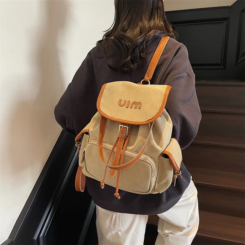 GOBLIN SHARKS 1759 Canvas Dundun Backpack Tubas Women's Multicolor-25