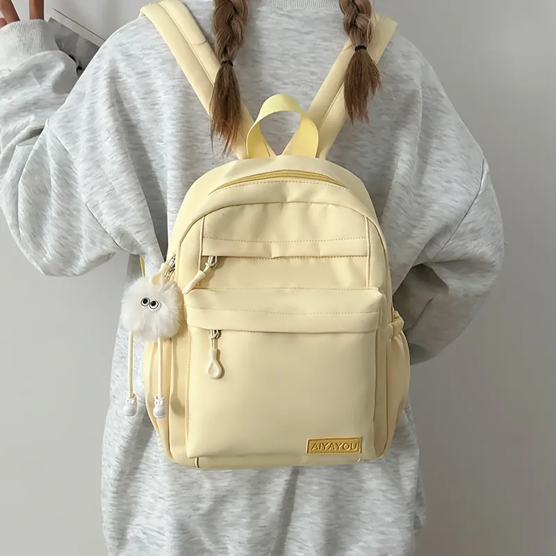 GOBLIN SHARKS 1759 Nylon Backpack Regular Unisex White/Black/Pink/Blue/Yellow/Green-25