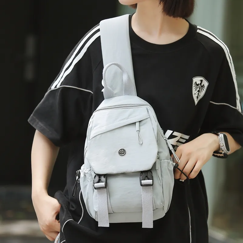 GOBLIN SHARKS 1759 Nylon Backpack Regular Unisex Gray/Black/Khaki/Green-24