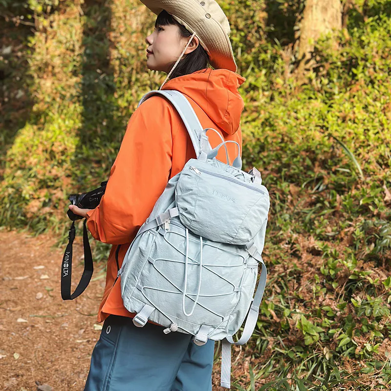 GOBLIN SHARKS 1759 Nylon Backpack Regular Unisex Orange/White/Black/Blue/Green-19